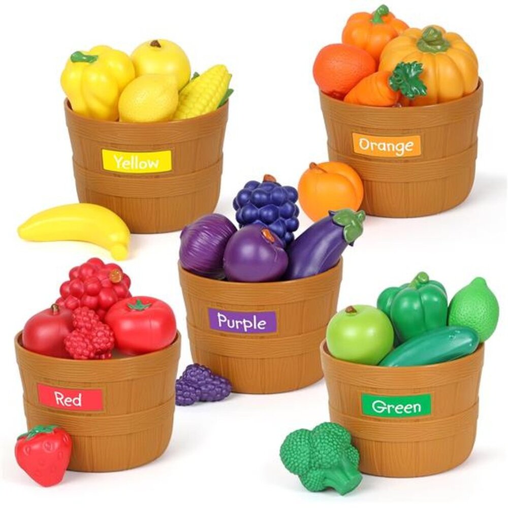 Learning Resources Farmer’s Market Color Sorting Set - 30 Pieces Age 18+ Months
